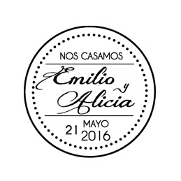 Sello Boda - Nos Casamos